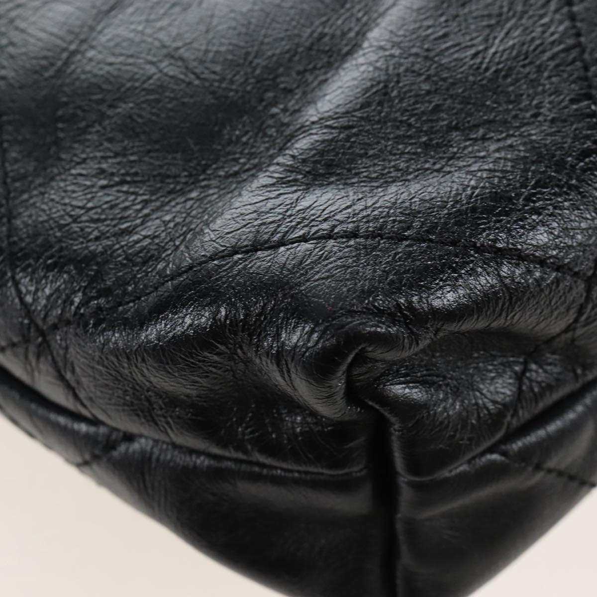 CHANEL Chanel 22 Hand Bag Calf Skin 2way Black Gold Tone CC Auth SW2882SM