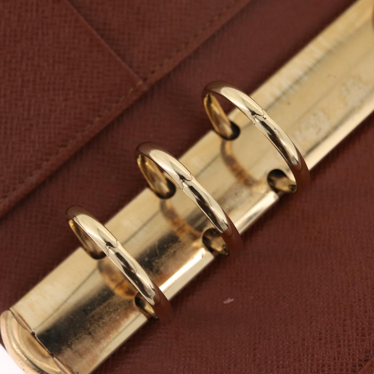 LOUIS VUITTON Monogram Agenda MM Day Planner Cover R20105 LV Auth SW2890V