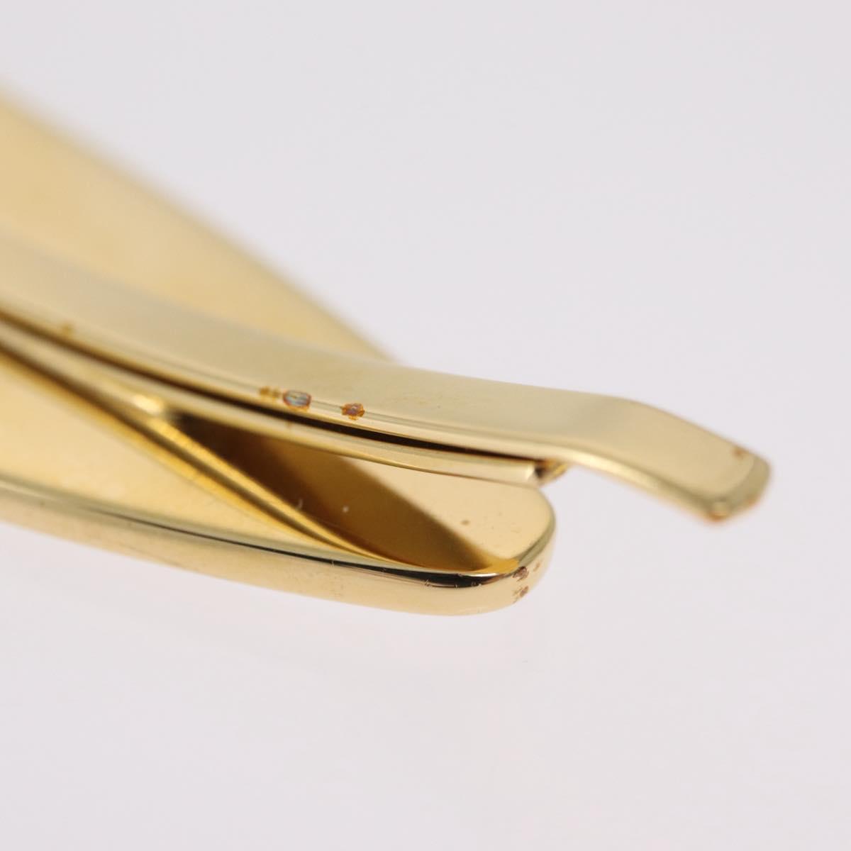 Miu Miu Barrette Hair Clip Metal Gold White 5IF147 Auth SW2898M