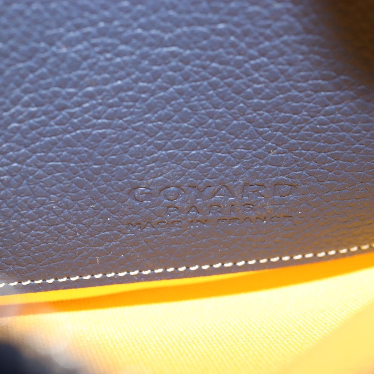 Goyard Herringbone Sena Mini Pouch PVC Leather Navy Auth SW2902SM