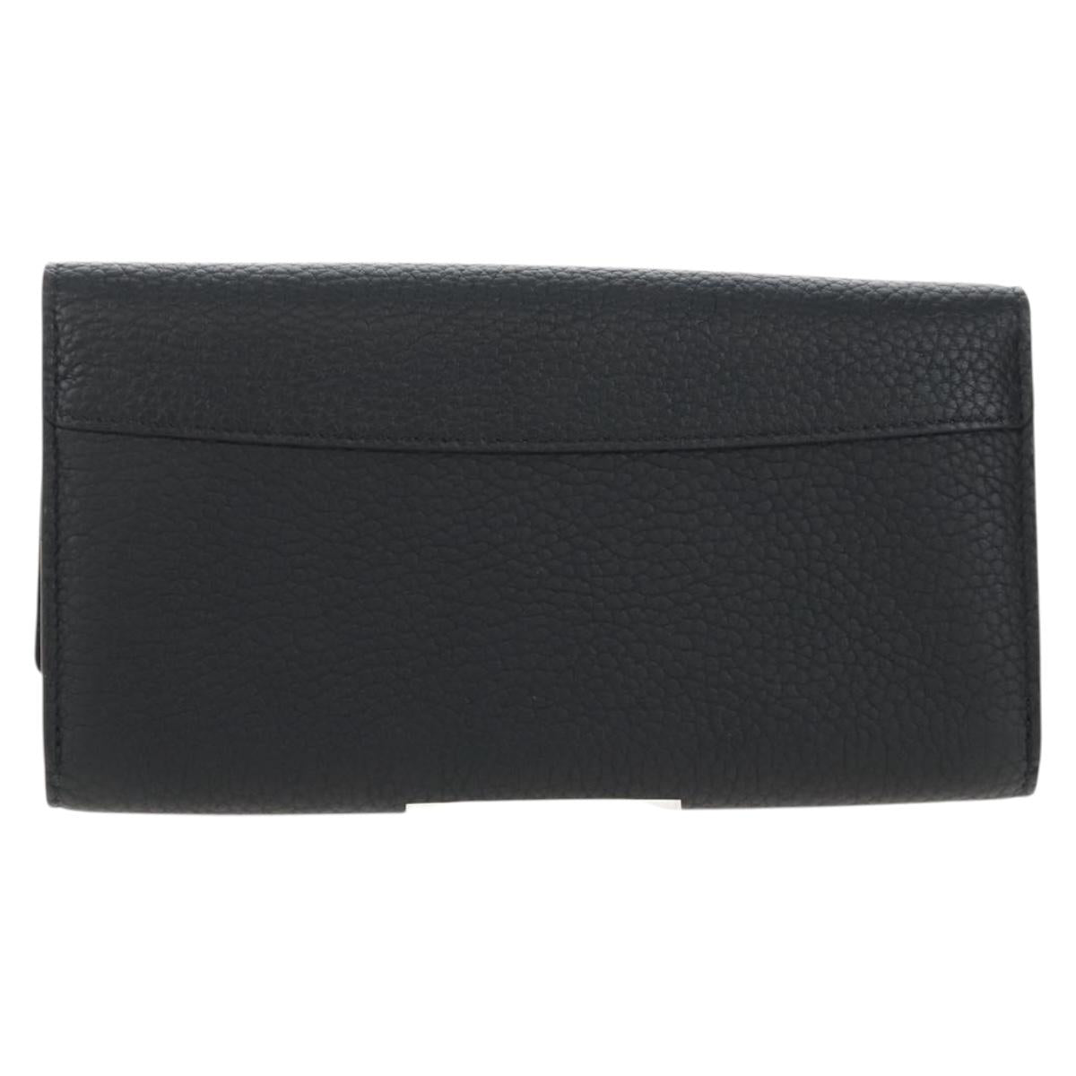 LOUIS VUITTON Portefeuille Capsine Taurillon Black Gold M64551 LV Auth SW2905SAM