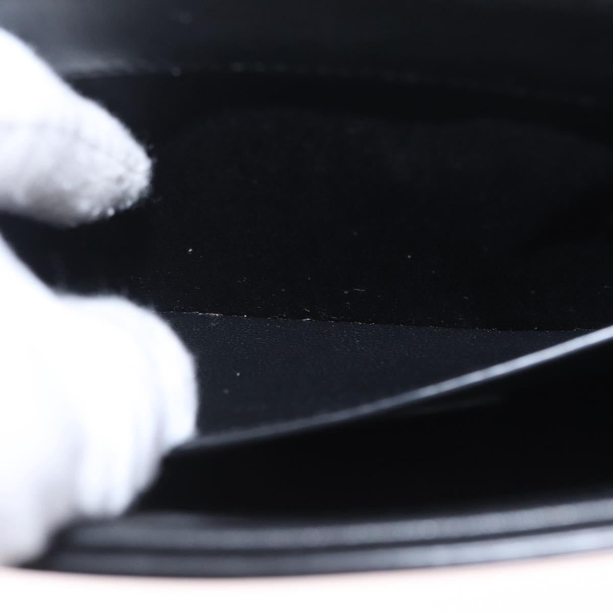 Saint Laurent Hand Bag Patent 2way Black 715201 Auth SW2907M
