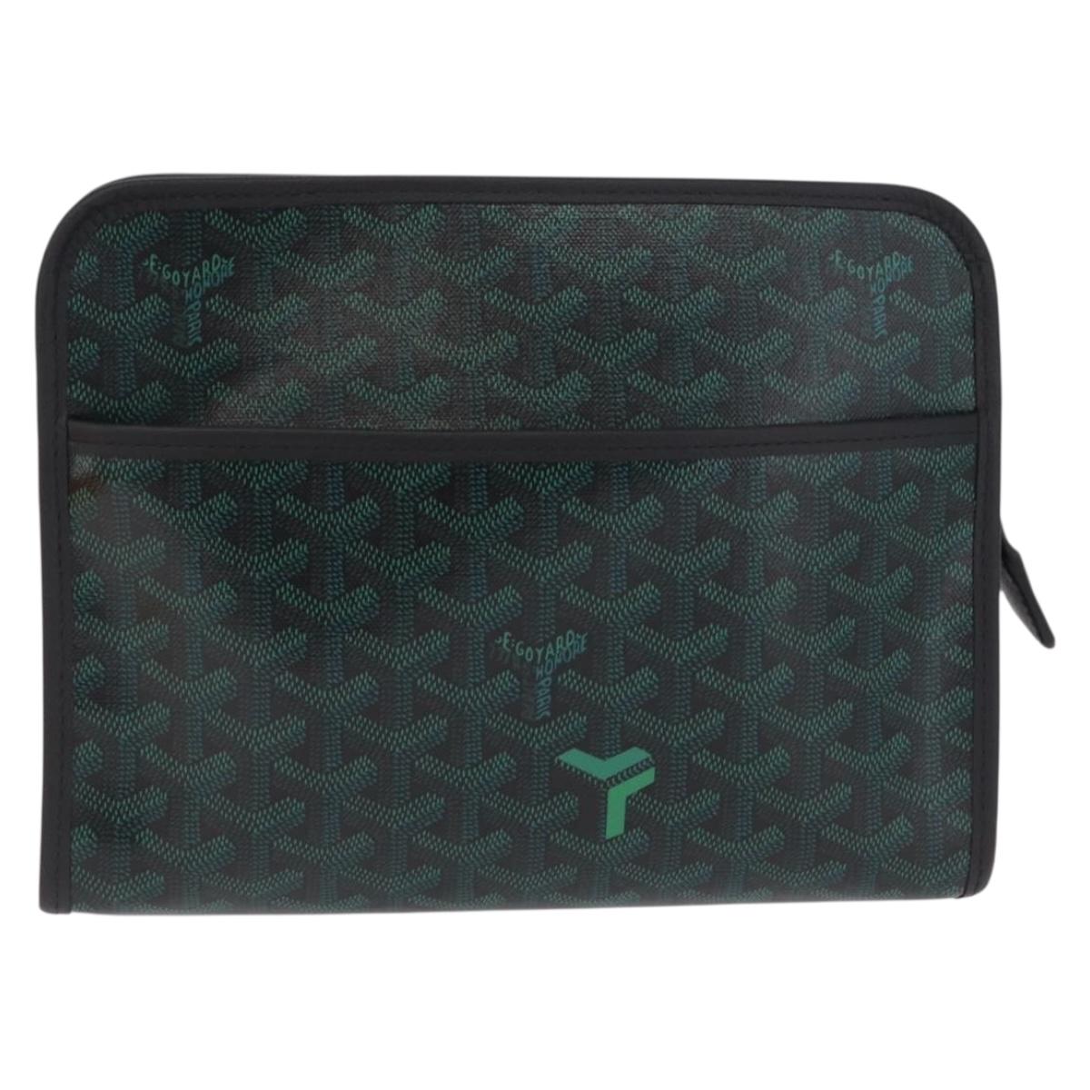 Goyard Herringbone Juvans MM Bag Limited Color of 2026 Evergreen Auth SW2909SM