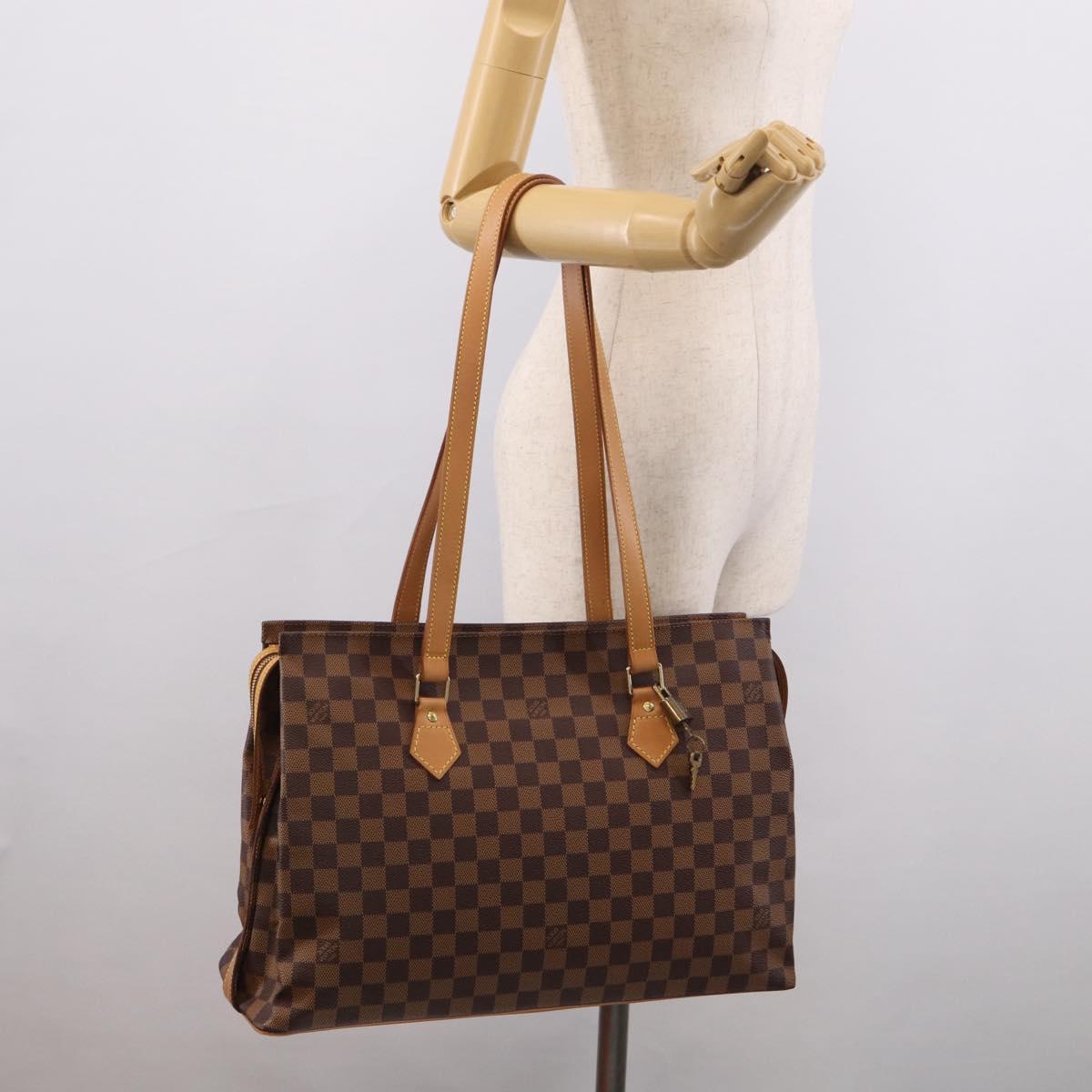 LOUIS VUITTON Damier Ebene Colombine Bag 100th anniversary N99037 Auth SW2915V