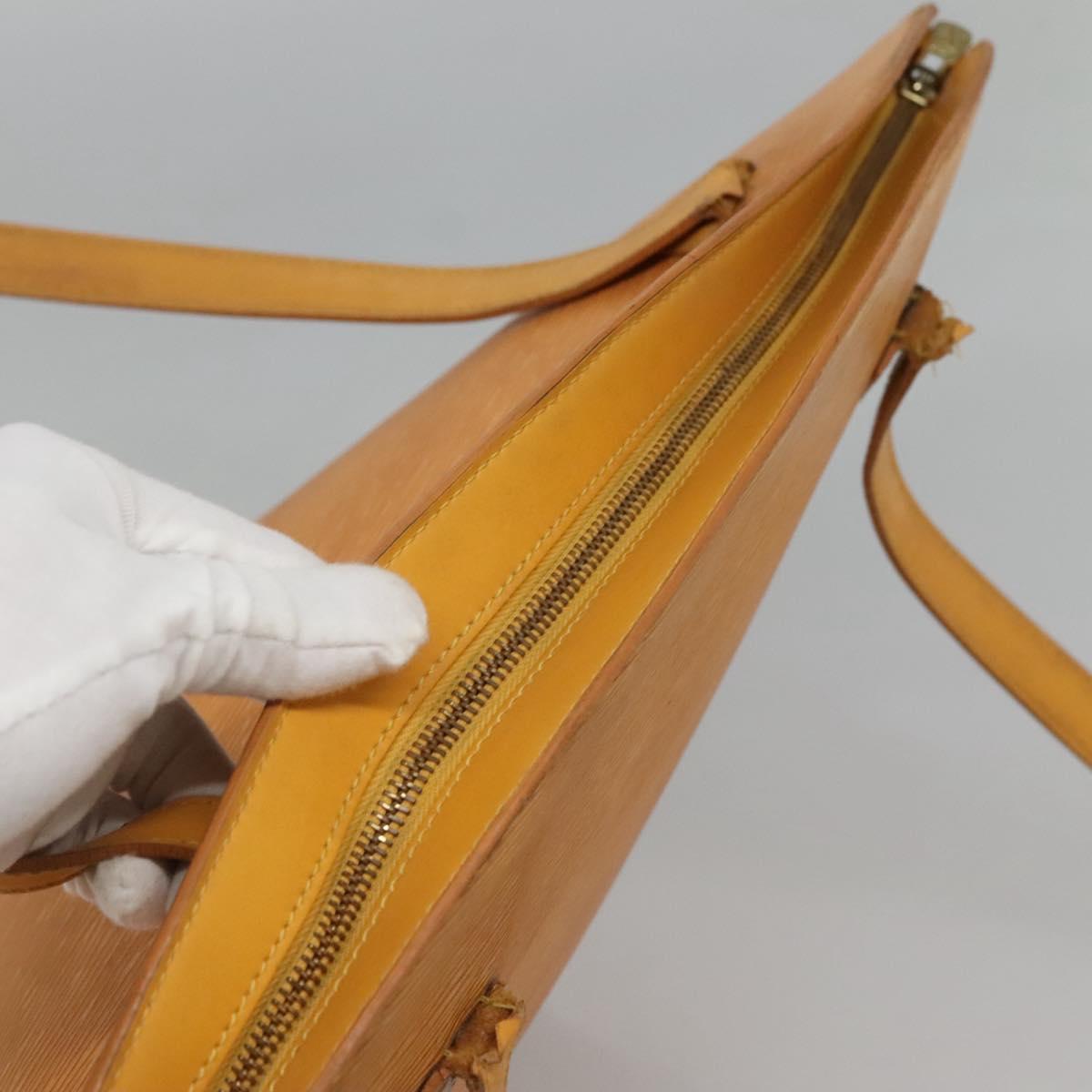 LOUIS VUITTON Epi Saint Jacques Shopping Shoulder Bag Yellow M52269 Auth sw321