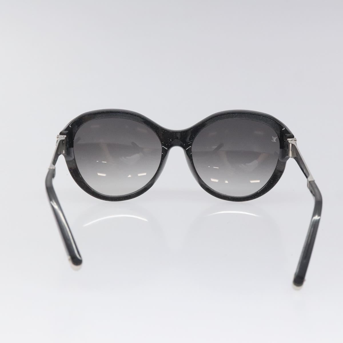 LOUIS VUITTON Petite Spencer Cat Eye Sunglasses plastic Black Z0489E Auth sw370