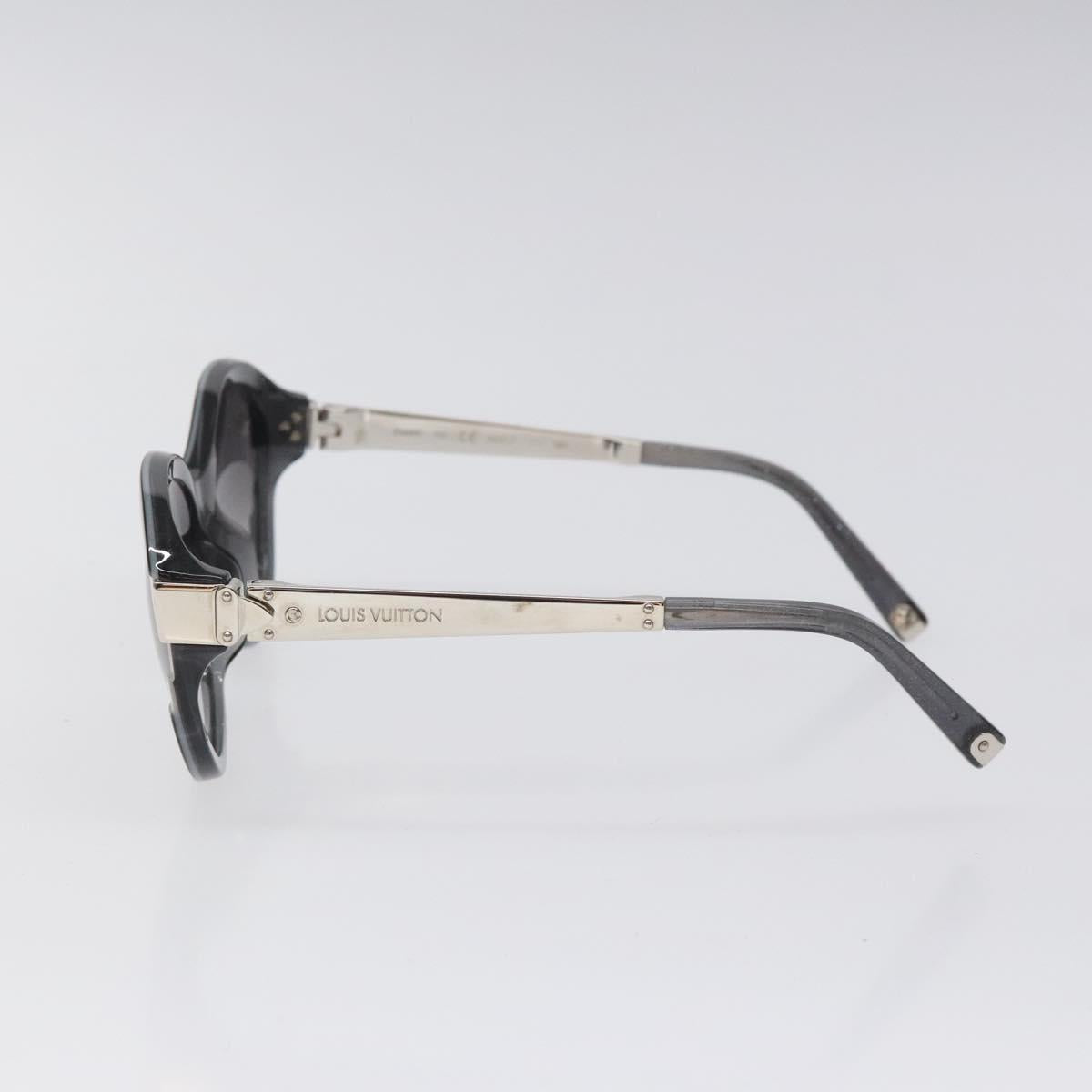 LOUIS VUITTON Petite Spencer Cat Eye Sunglasses plastic Black Z0489E Auth sw370