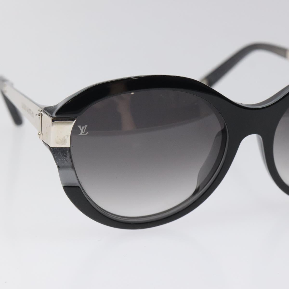 LOUIS VUITTON Petite Spencer Cat Eye Sunglasses plastic Black Z0489E Auth sw370