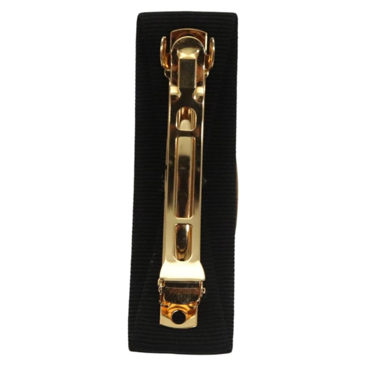 Salvatore Ferragamo Valletta Cotton 2Set Black Gold Auth sw374