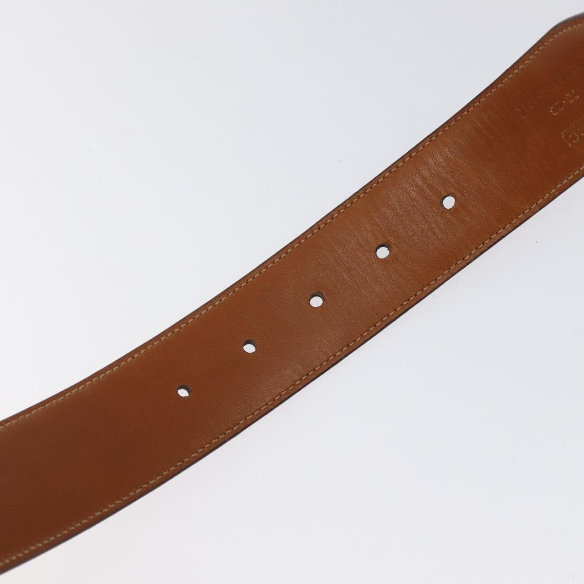 GUCCI Belt Leather 31.5"" Brown Auth sw383