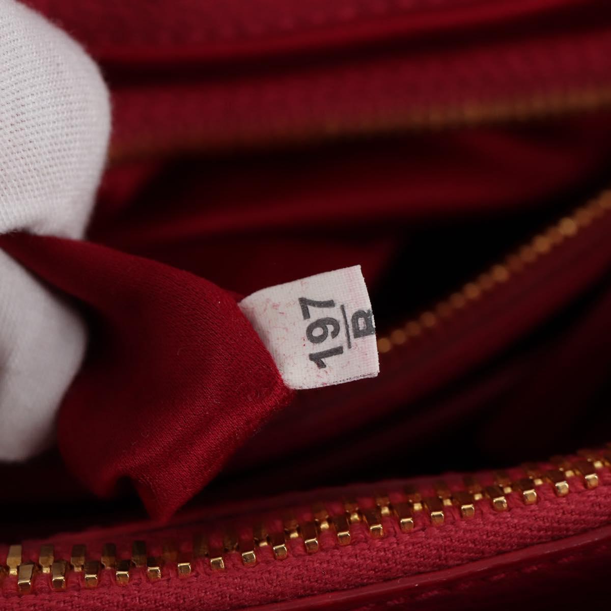 Miu Miu Hand Bag Leather 2way Pink Gold Auth sw401M