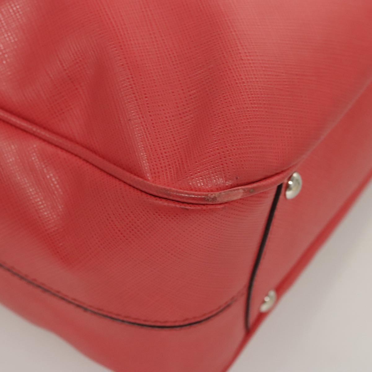 Salvatore Ferragamo Hand Bag Leather Pink Silver Auth sw403