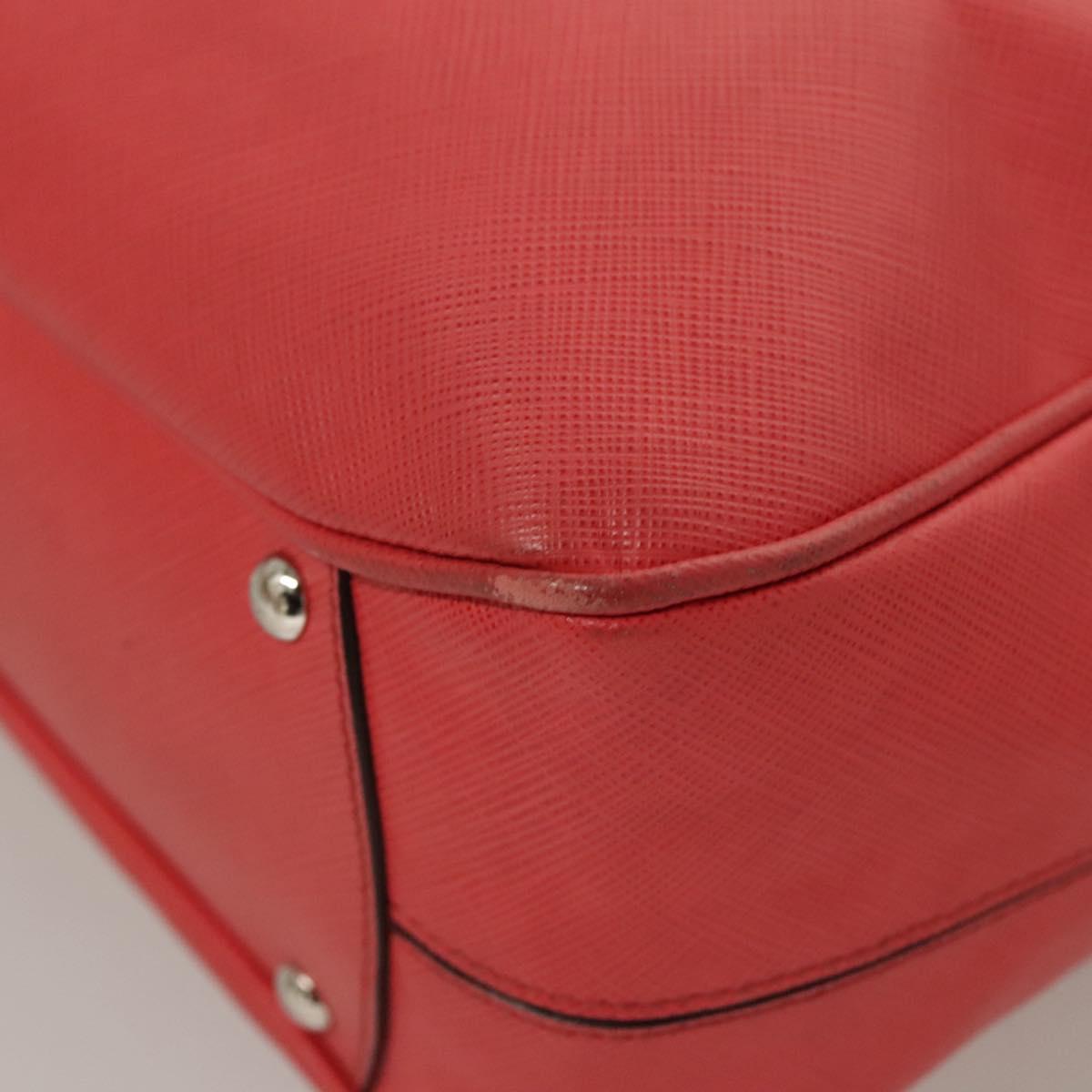 Salvatore Ferragamo Hand Bag Leather Pink Silver Auth sw403