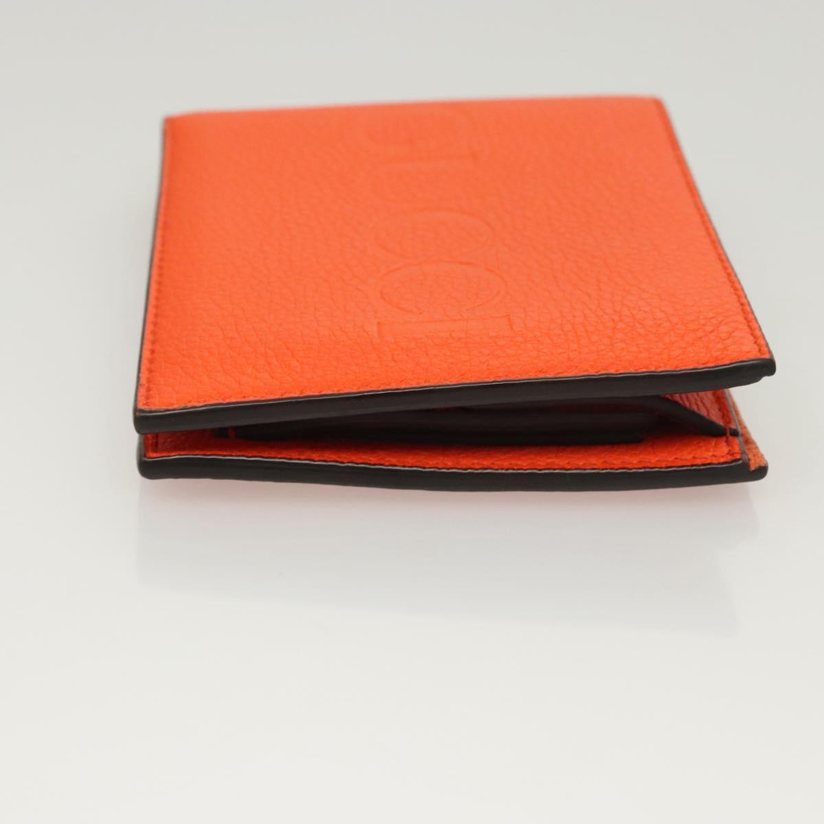 GUCCI Bifold Wallet Leather Orange 658681 Auth sw411