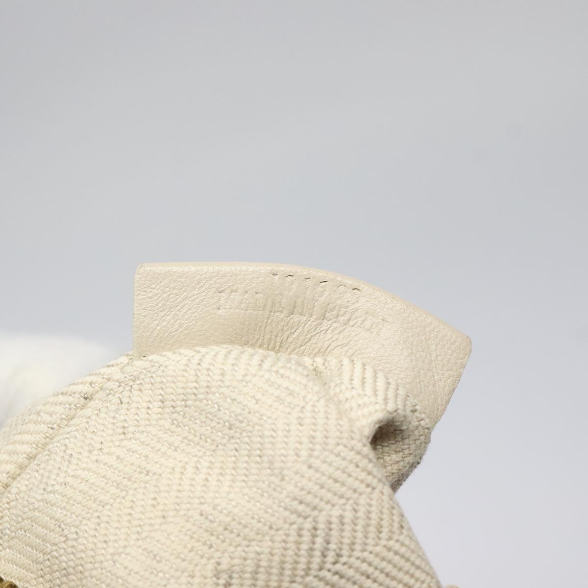 LOEWE Anagram Clutch Bag Leather Blue Gold Auth sw422