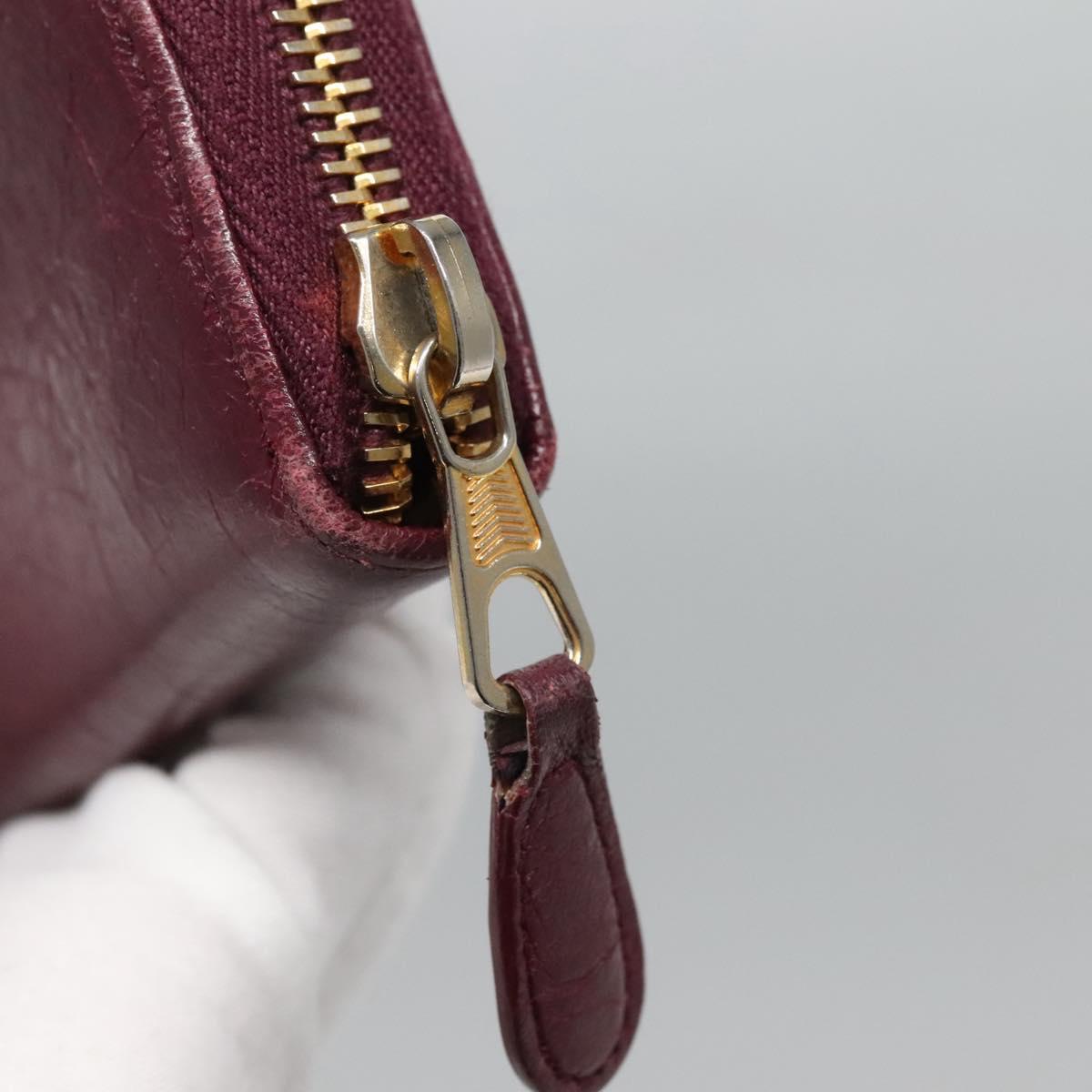 BALENCIAGA Long Wallet Leather Purple 253053 Auth sw423