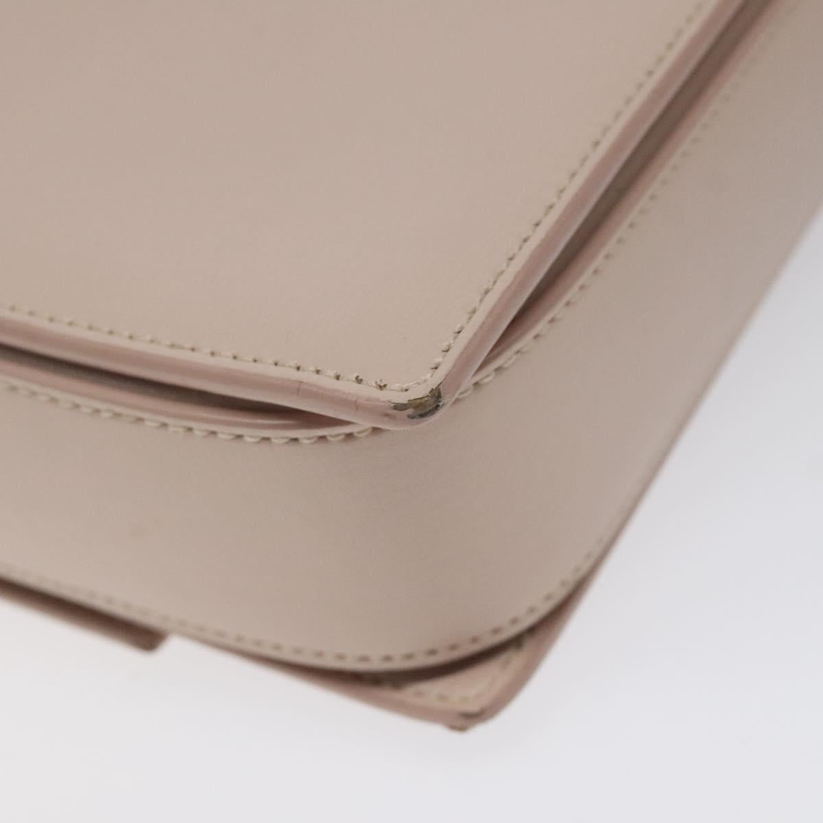 SAINT LAURENT Bellecious Shoulder Bag Suede Leather Pink Auth sw424