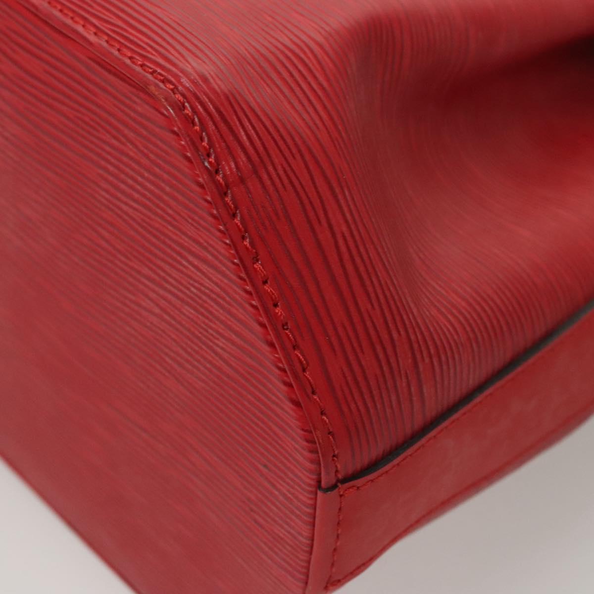 LOUIS VUITTON Epi Sac Depaule PM Shoulder Bag Red M80207 LV Auth sw430