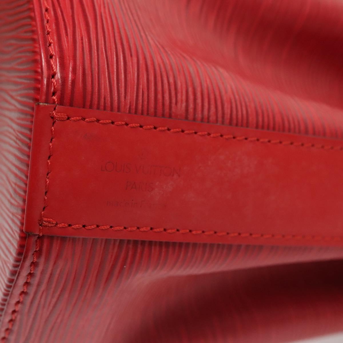 LOUIS VUITTON Epi Sac Depaule PM Shoulder Bag Red M80207 LV Auth sw430