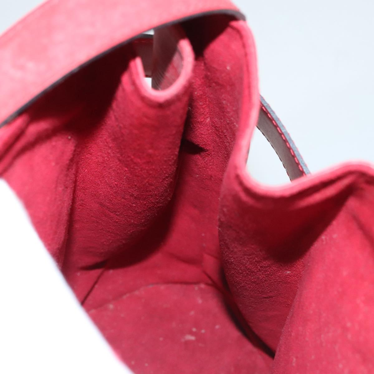 LOUIS VUITTON Epi Sac Depaule PM Shoulder Bag Red M80207 LV Auth sw430