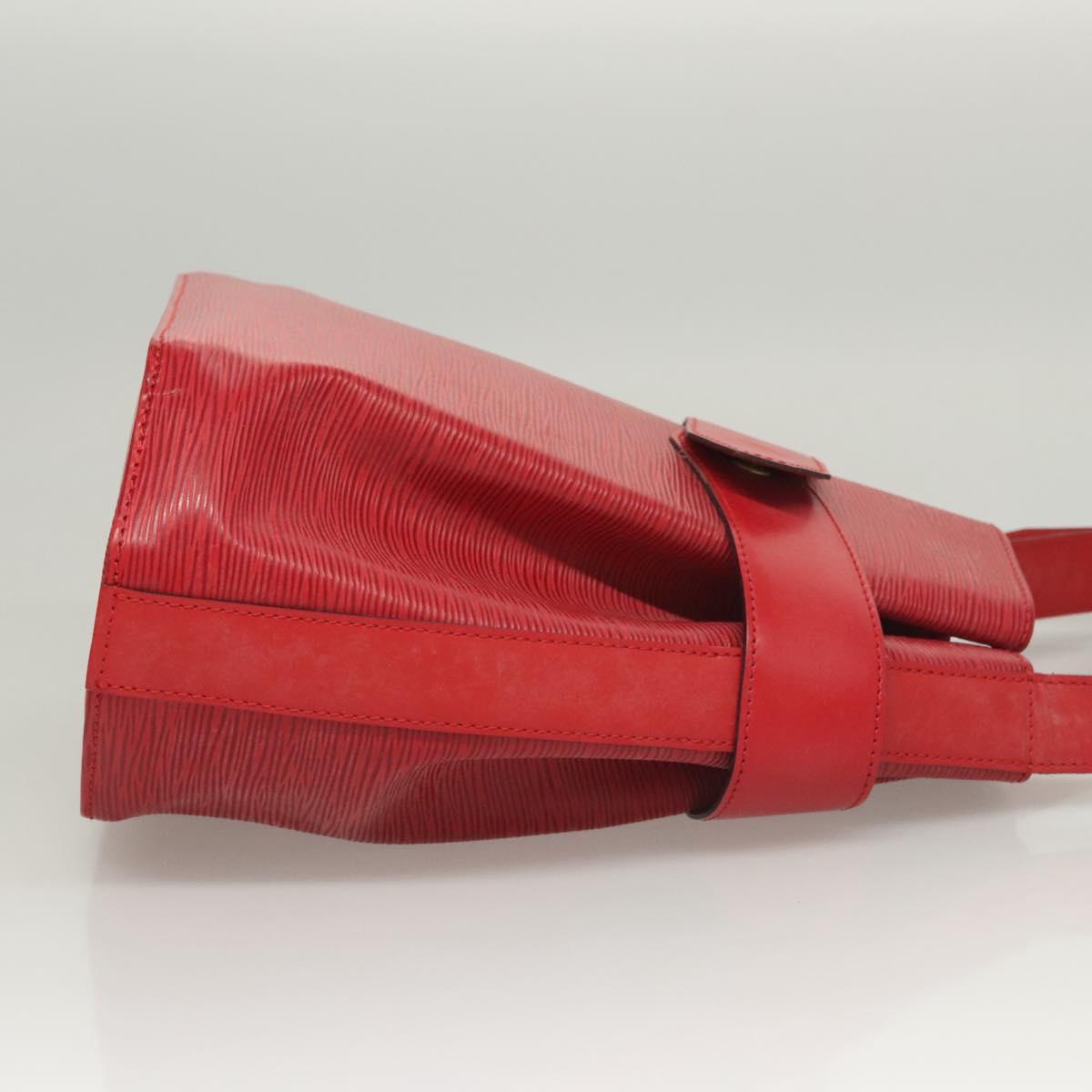 LOUIS VUITTON Epi Sac Depaule PM Shoulder Bag Red M80207 LV Auth sw430