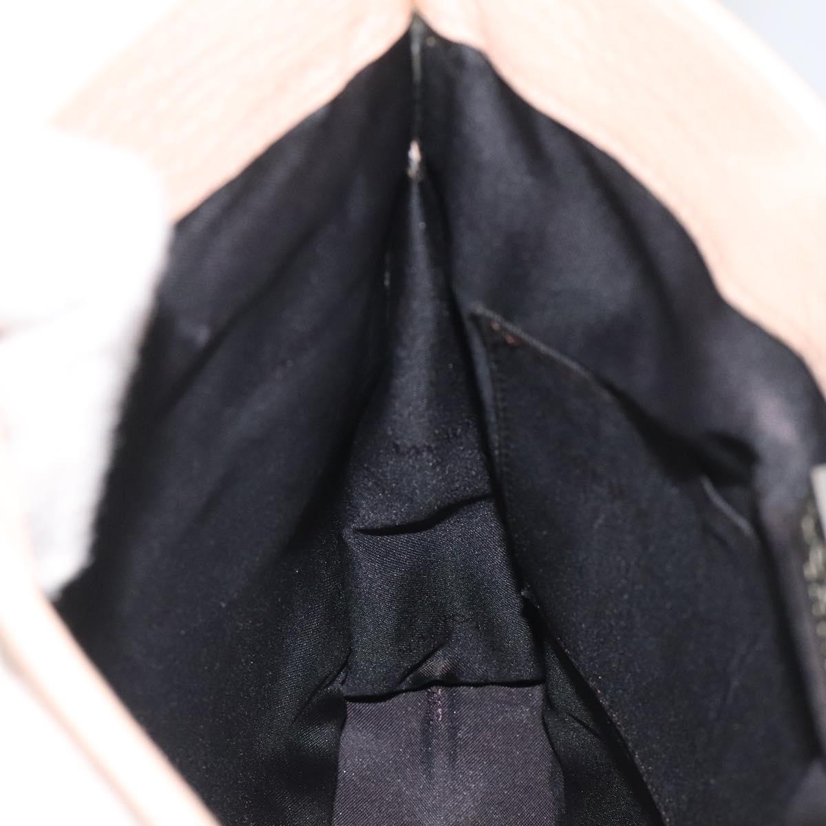 LOEWE Shoulder Bag Leather Pink Auth sw433