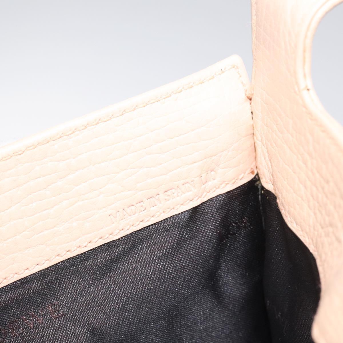 LOEWE Shoulder Bag Leather Pink Auth sw433