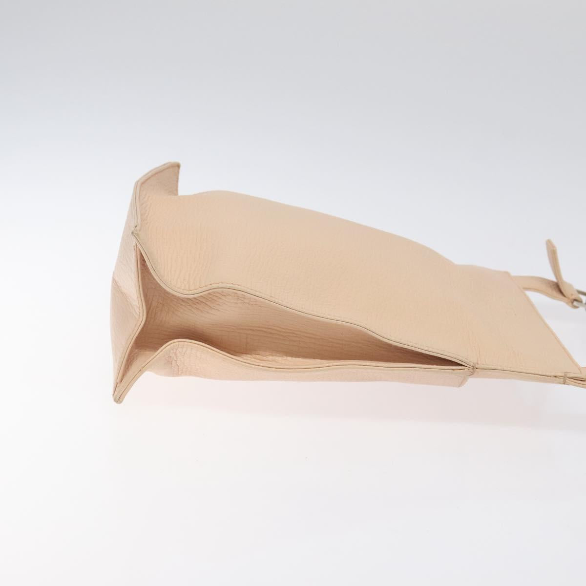 LOEWE Shoulder Bag Leather Pink Auth sw433