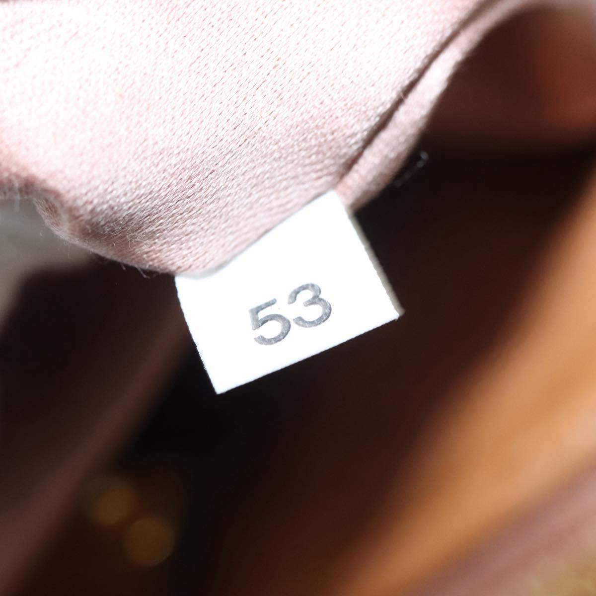 Miu Miu Hand Bag Leather 2way Brown Gold Auth sw446