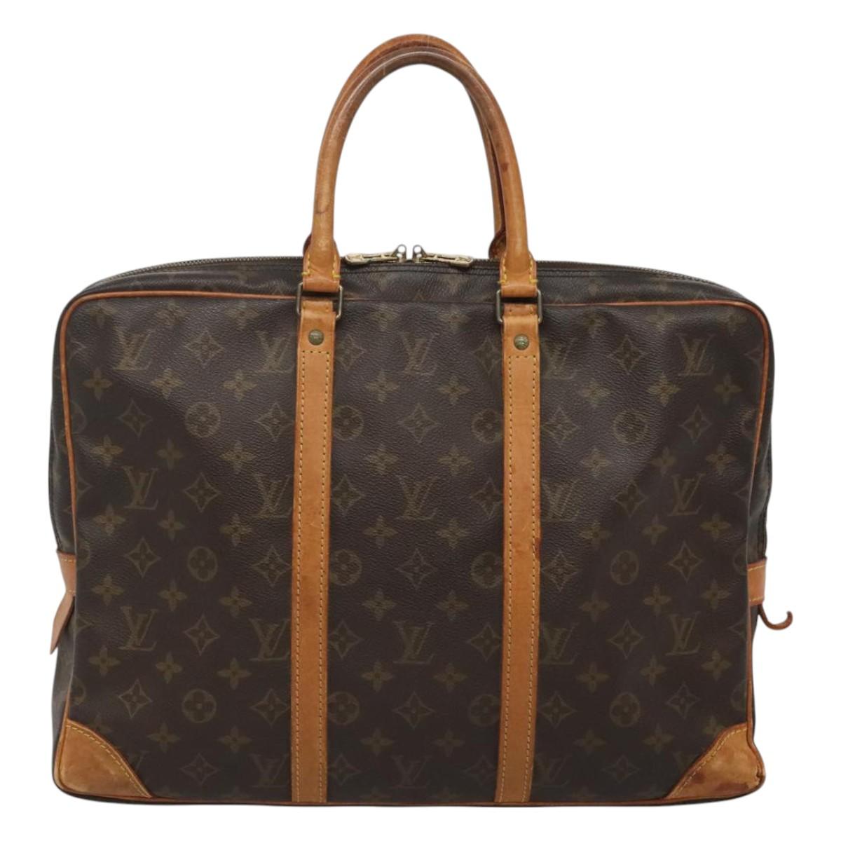 LOUIS VUITTON Monogram Porte Documents Voyage Business Bag M52005 Auth sw472