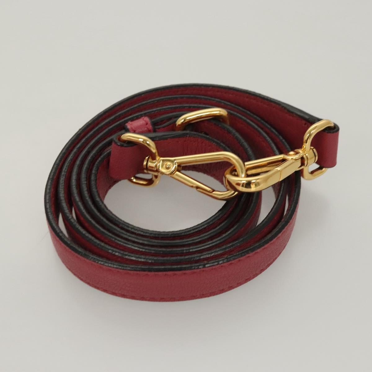 Miu Miu Hand Bag Leather 2way Pink Gold Auth sw499