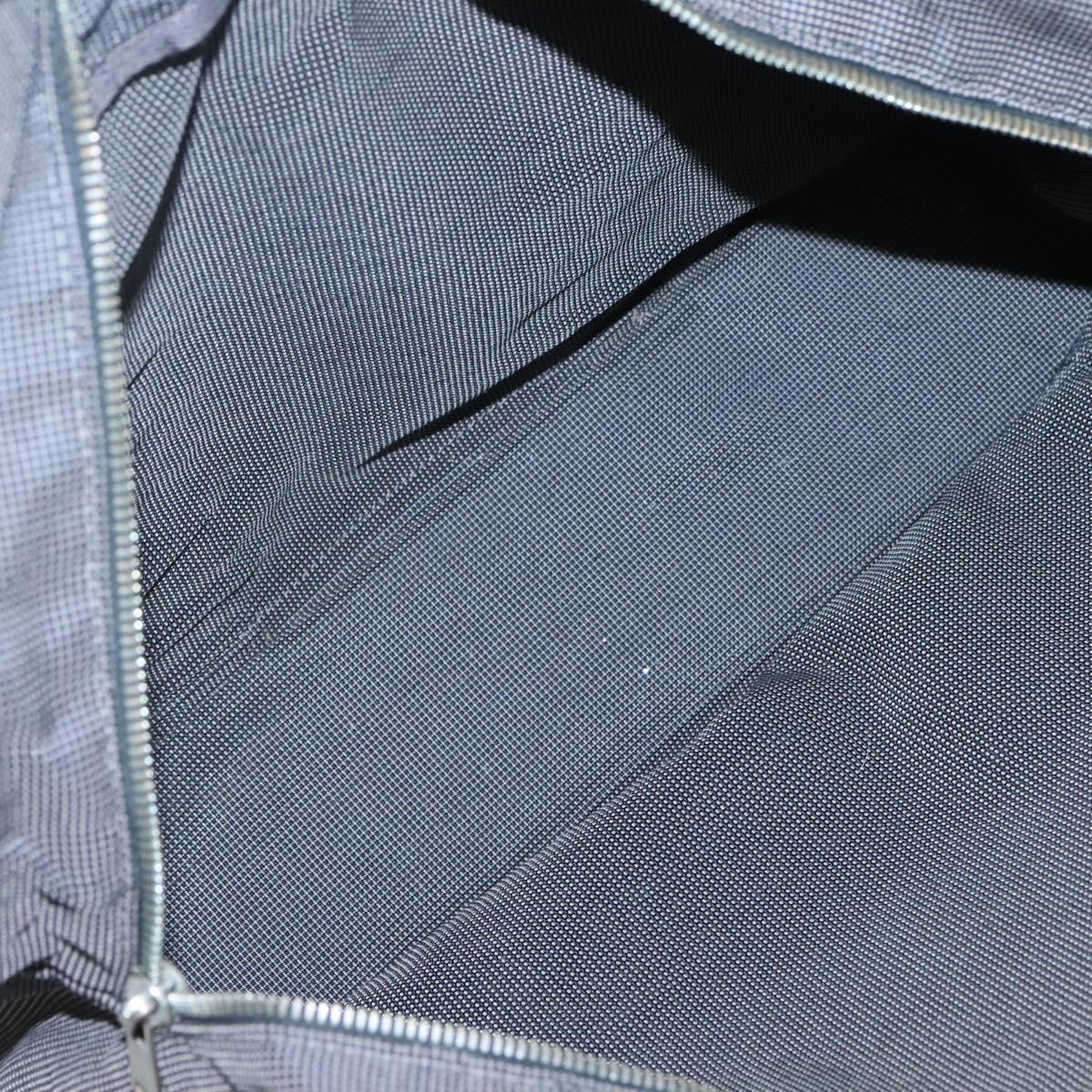 HERMES Her Line MM Hand Bag Canvas Gray Auth sw509