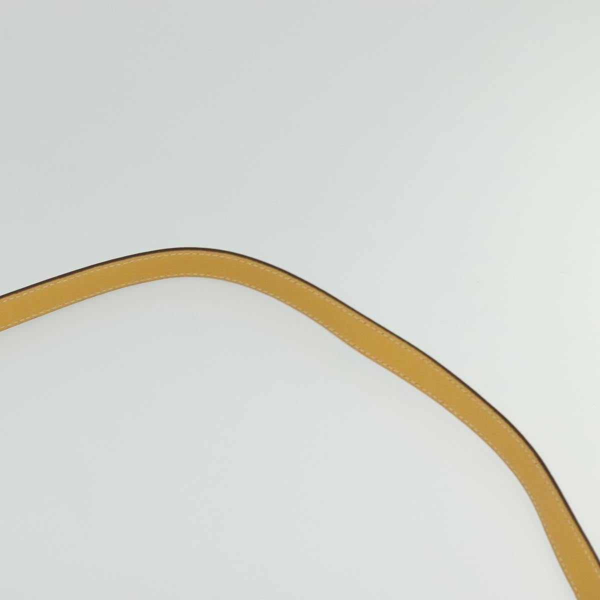 LOEWE Barcelona Hand Bag Leather 2way Yellow Auth sw518