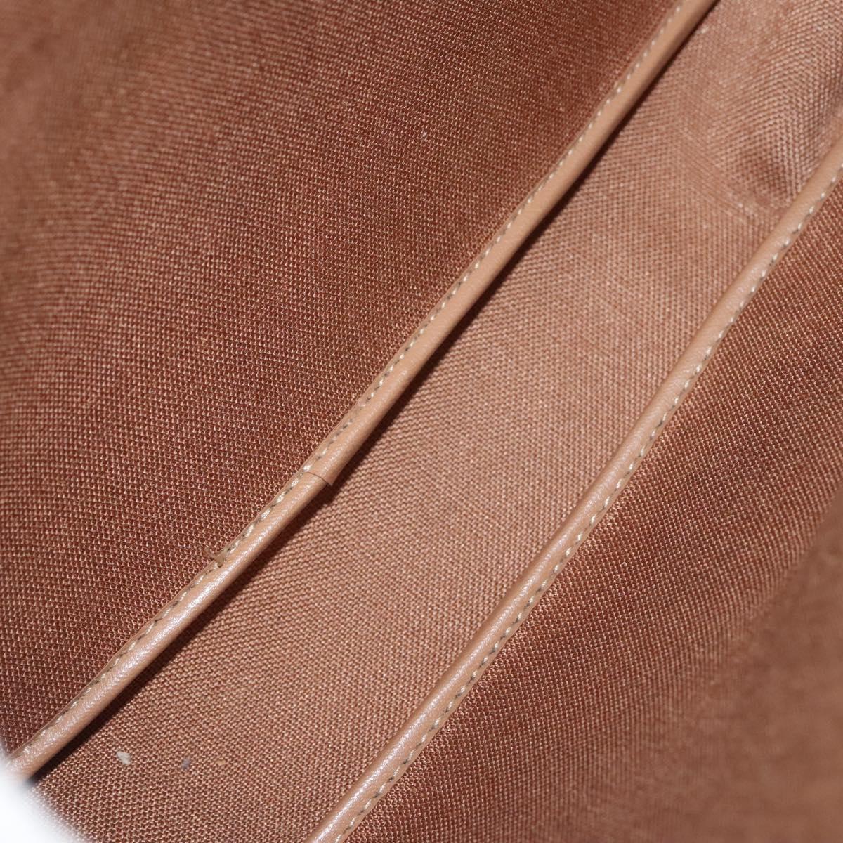 Christian Dior Honeycomb Canvas Hand Bag PVC Black Gold Auth sw522