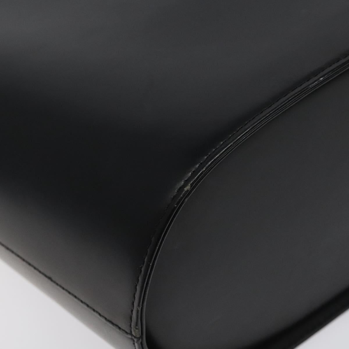 BURBERRY Shoulder Bag Leather Black Auth sw524