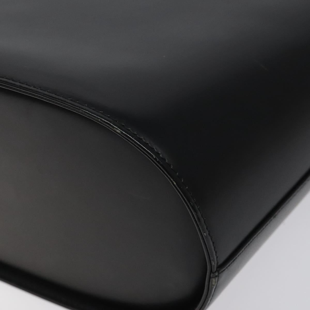 BURBERRY Shoulder Bag Leather Black Auth sw524