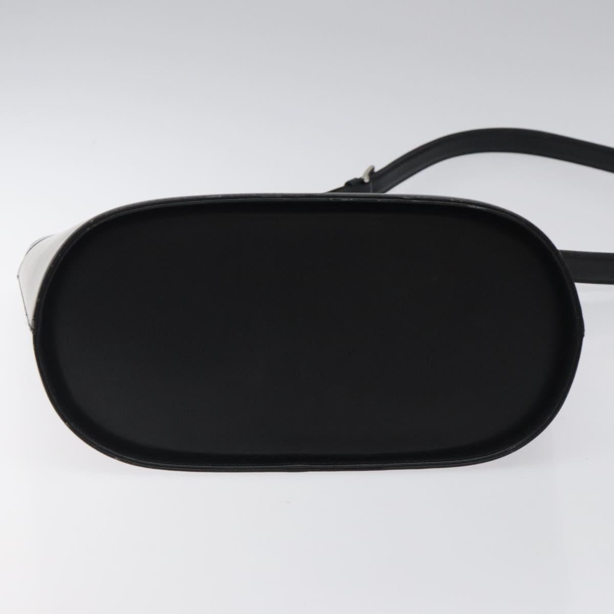 BURBERRY Shoulder Bag Leather Black Auth sw524