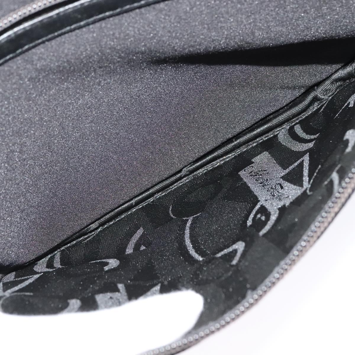 Salvatore Ferragamo Vala Chain Backpack Canvas Black Auth sw532