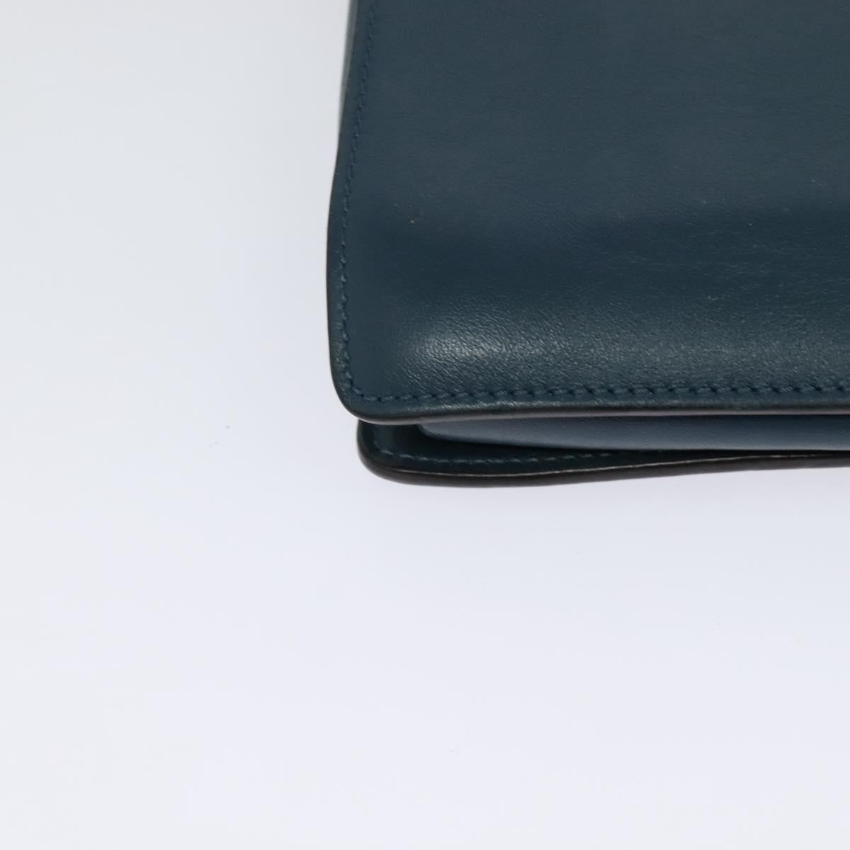 Chloe Fay Shoulder Bag Suede Leather Turquoise Blue Auth sw535