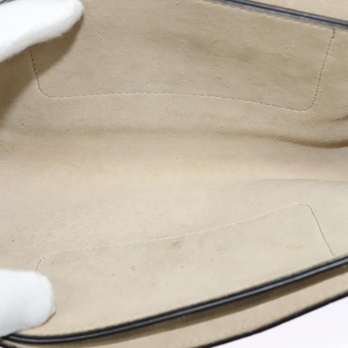 Chloe Fay Shoulder Bag Suede Leather Gray Gold Auth sw536