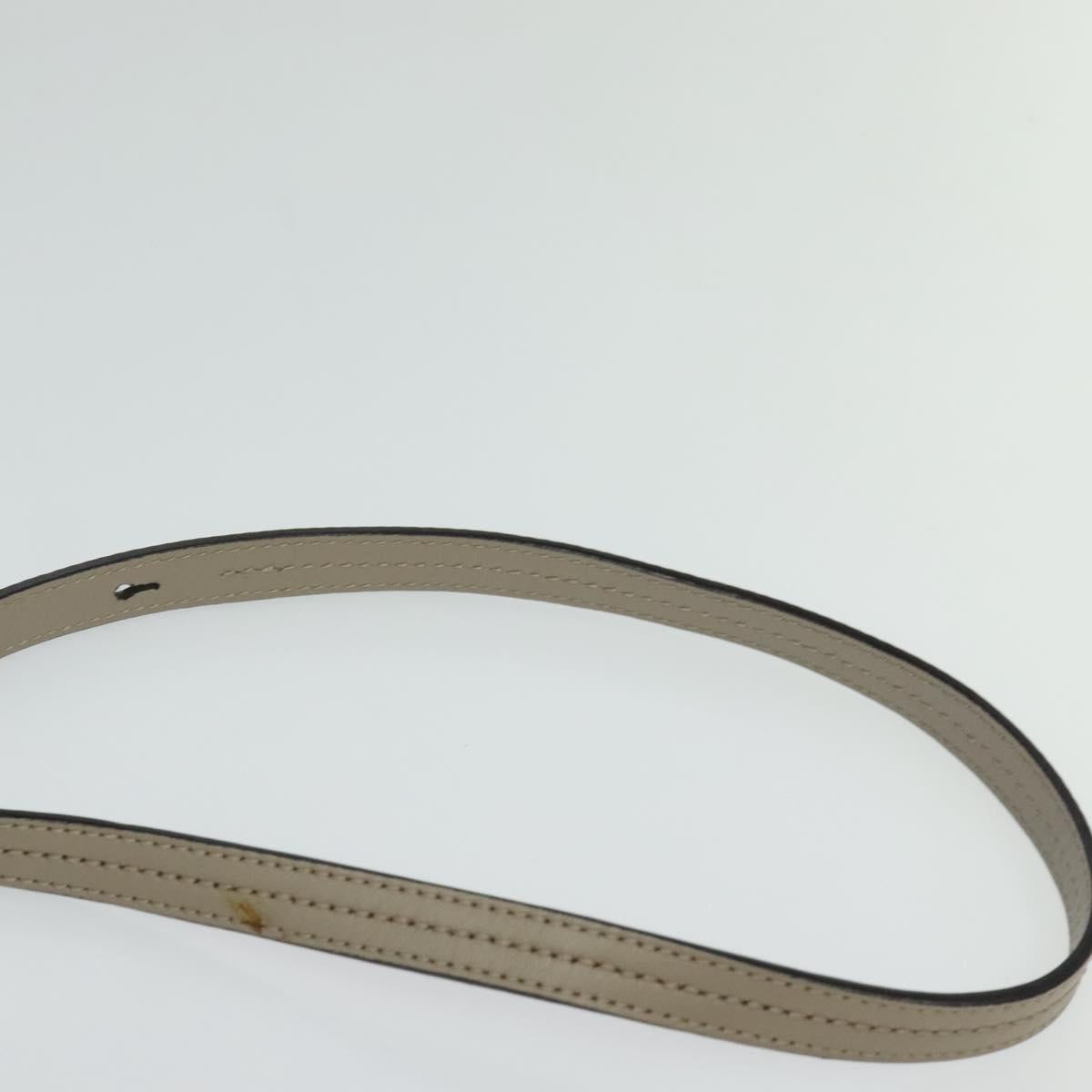 Chloe Fay Shoulder Bag Suede Leather Gray Gold Auth sw536