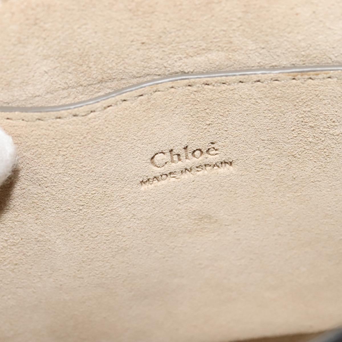 Chloe Fay Shoulder Bag Suede Leather Orange Gold Auth sw537