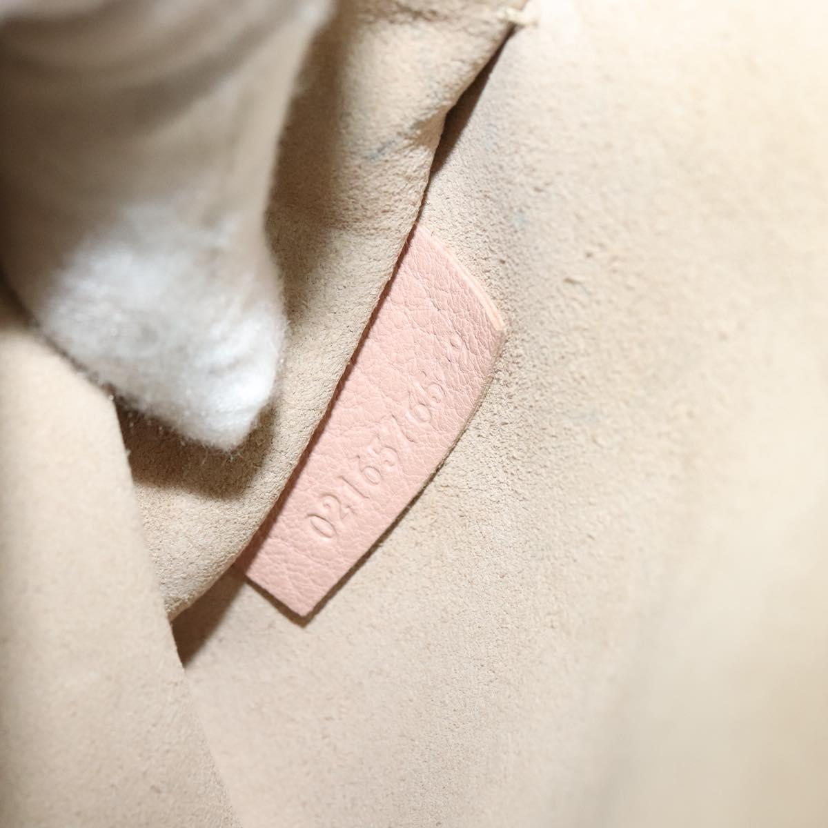 Chloe Chain Drew Shoulder Bag Leather Pink Gold Auth sw539