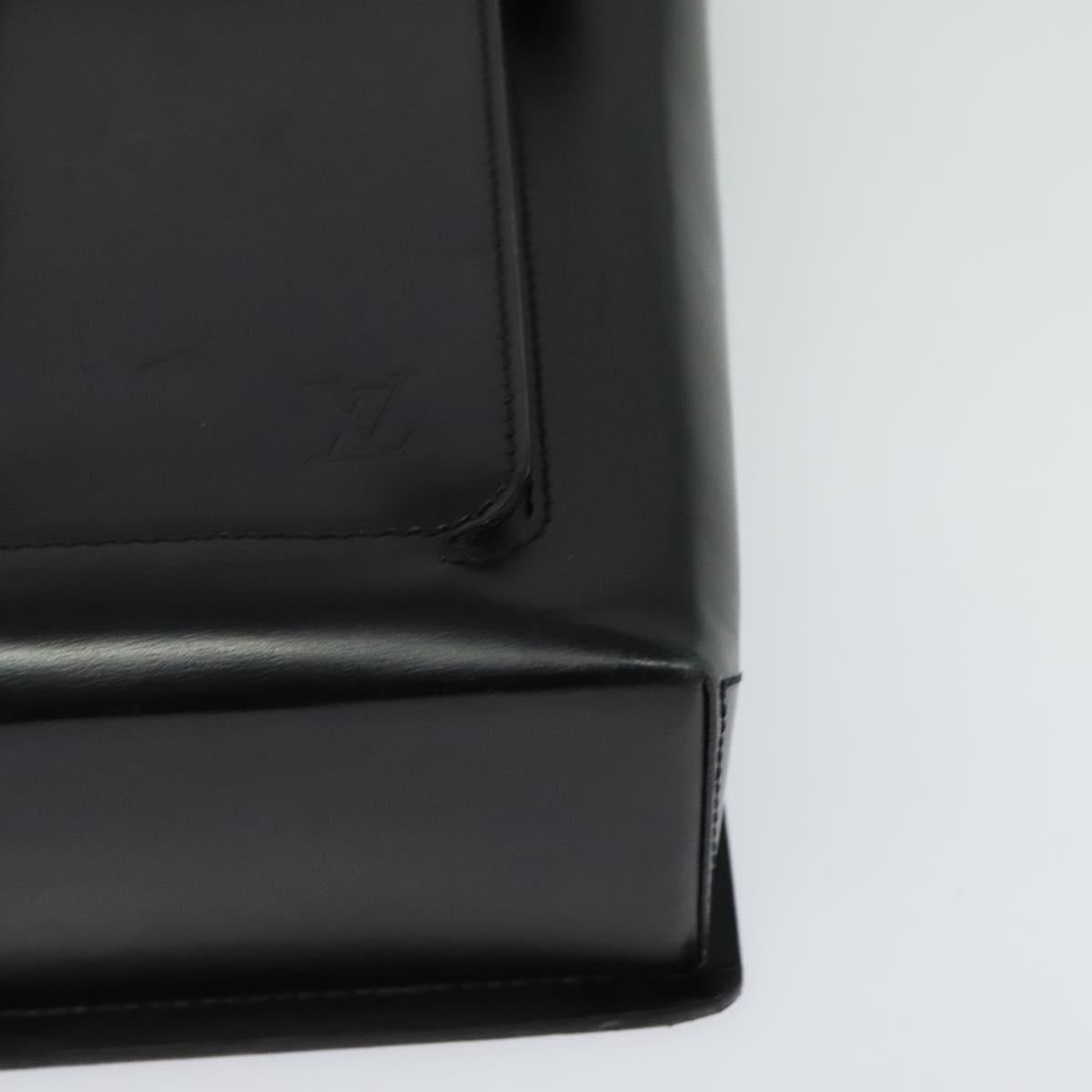 LOUIS VUITTON Liege Fantassan Shoulder Bag Leather Black M92223 LV Auth sw544