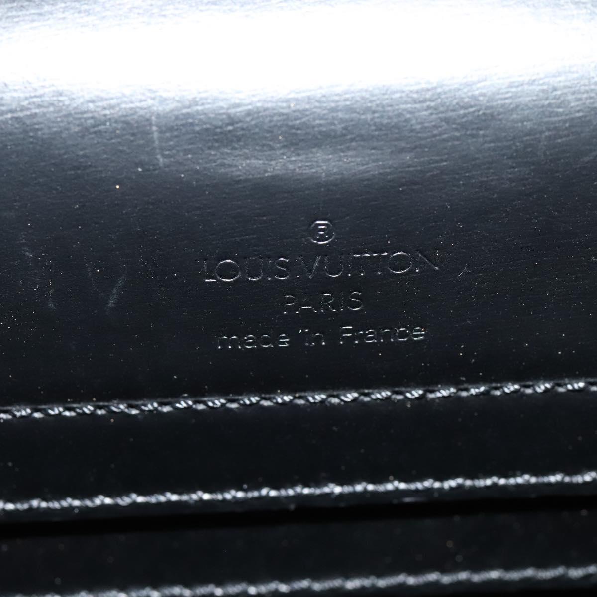 LOUIS VUITTON Liege Fantassan Shoulder Bag Leather Black M92223 LV Auth sw544