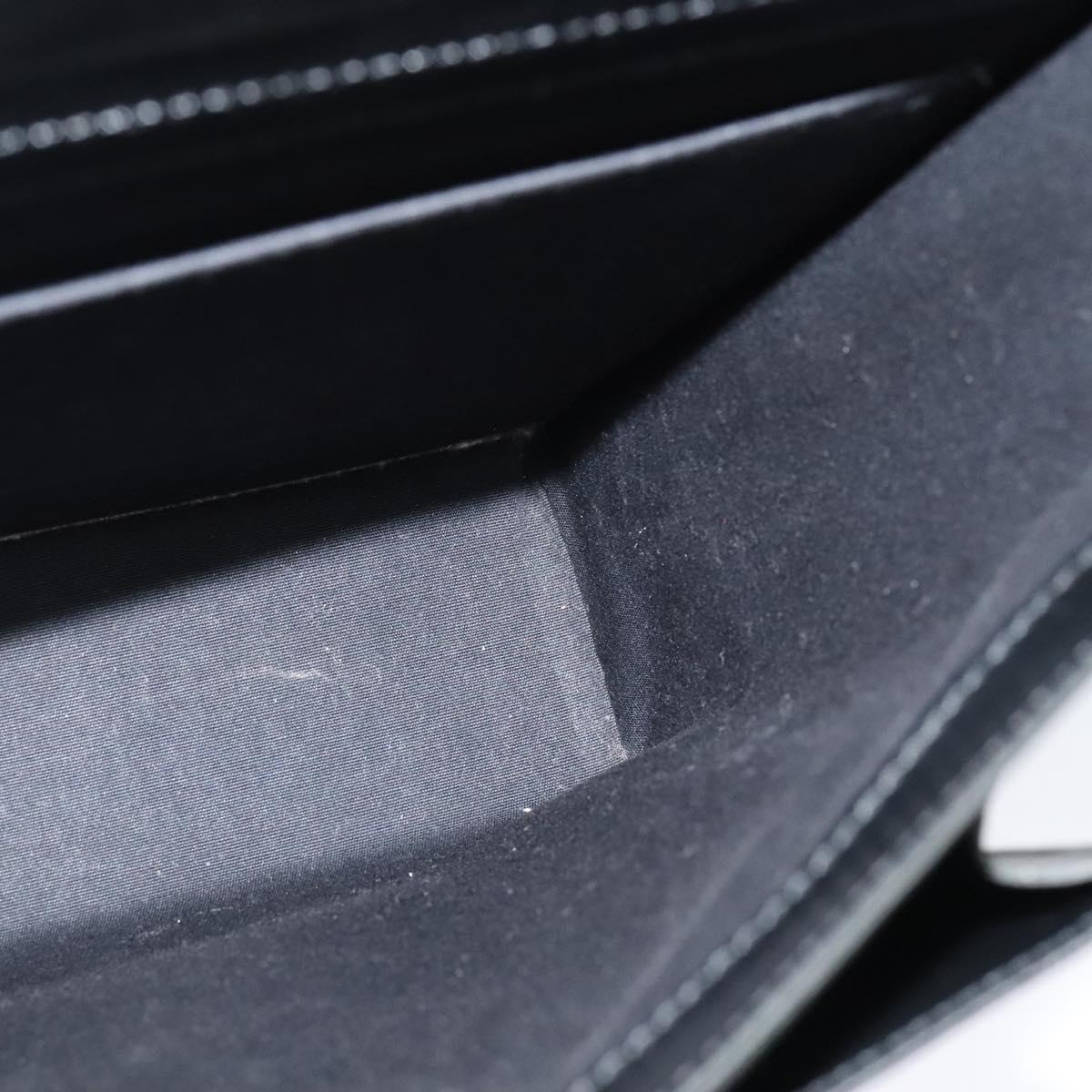 LOUIS VUITTON Liege Fantassan Shoulder Bag Leather Black M92223 LV Auth sw544