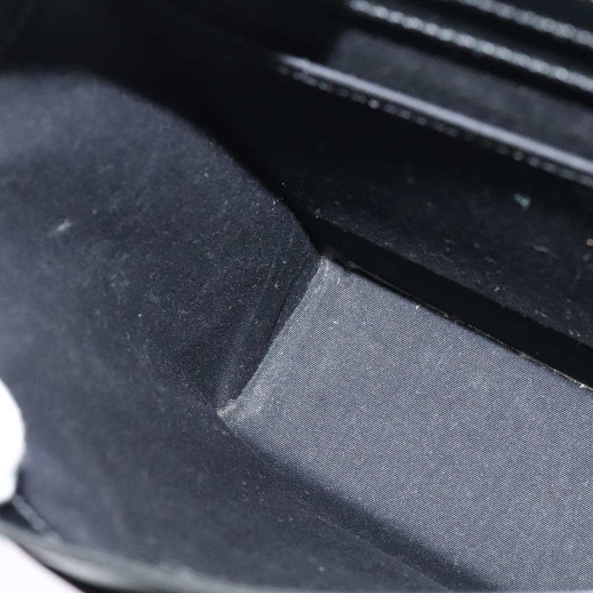 LOUIS VUITTON Liege Fantassan Shoulder Bag Leather Black M92223 LV Auth sw544