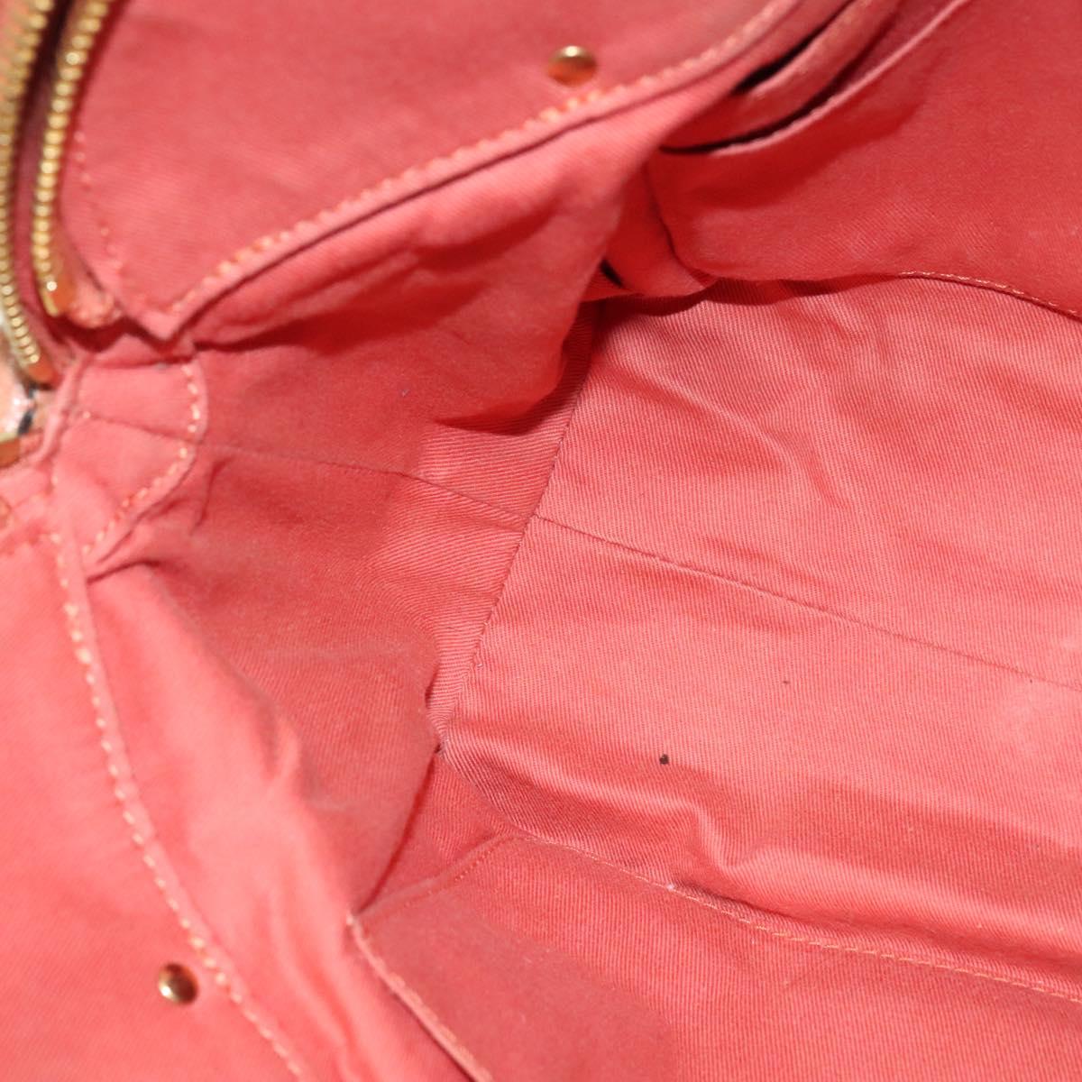 Chloe Angie Hand Bag Leather 2way Pink Gold Auth sw569