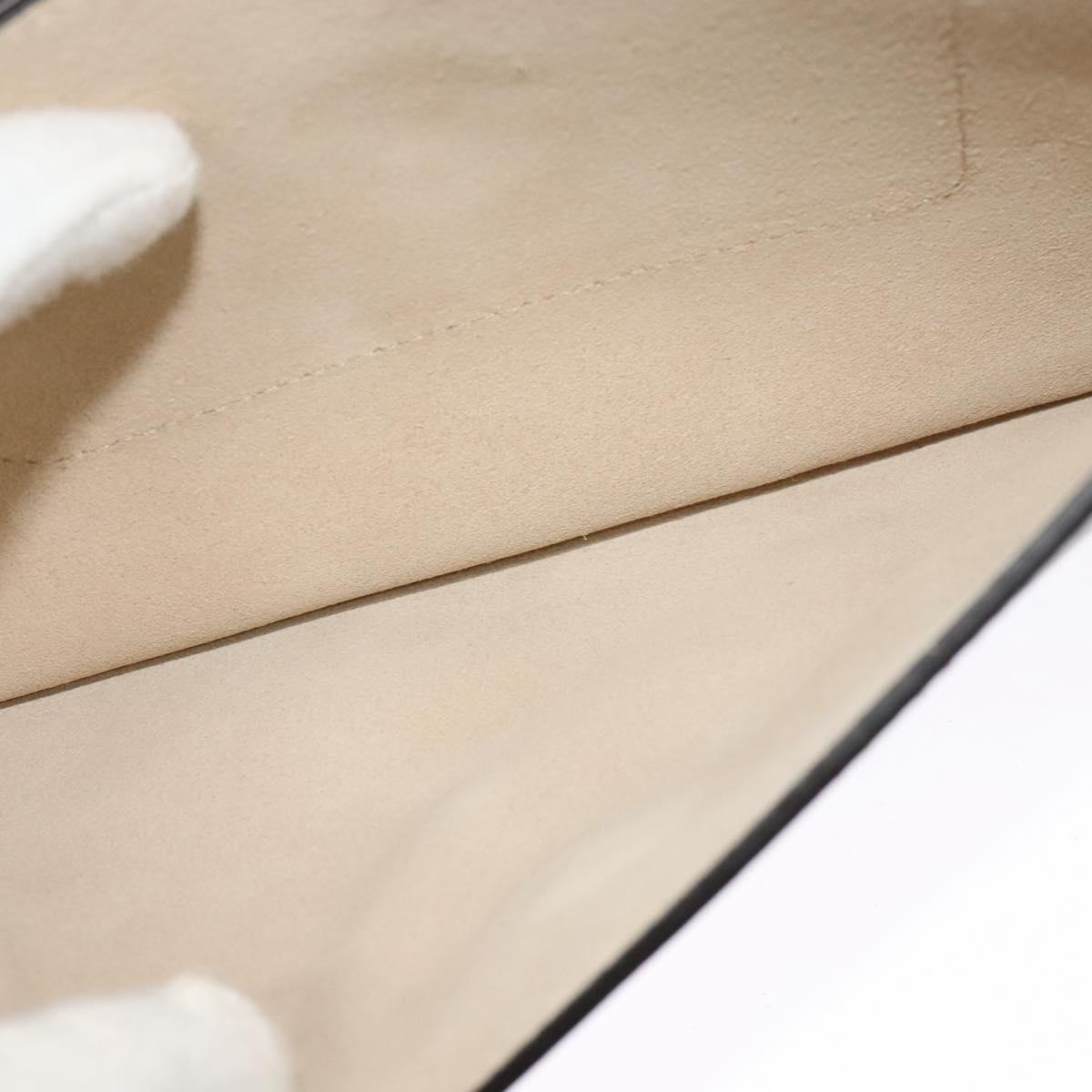 Chloe Fay Shoulder Bag Suede Leather Gray Gold Auth sw588