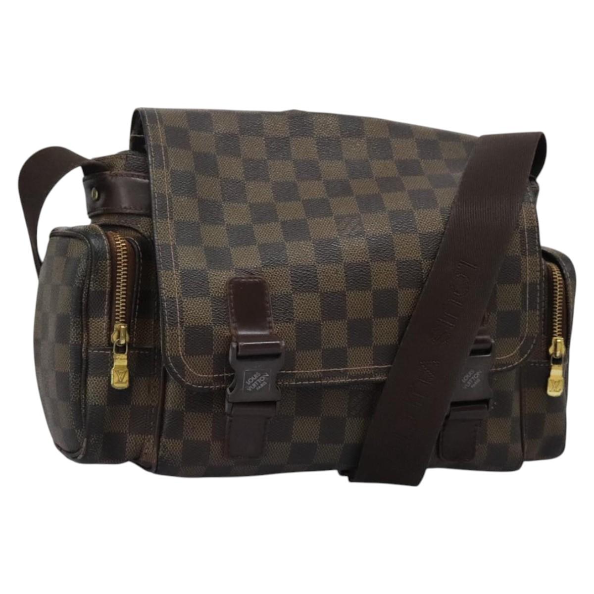 LOUIS VUITTON Damier Ebene Reporter Melville Shoulder Bag N51126 LV Auth sw611